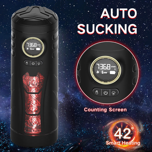 RGB Vibrator Adult Sex Toys for Men Automatic Masturbation Cup Automatic Heating Sucking Male