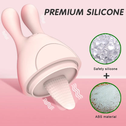 Rabbit Huge Tongue Dildo Vibrator สำหรับผู้หญิง เครื่องนวดช่องคลอดทำความร้อน ของเล่นเลียออรัล กระตุ้นคลิตอริส ของเล่นทางเพศสำหรับผู้หญิง