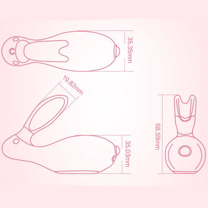 รีโมทคอนโทรล ไข่สั่น มอเตอร์คู่ กระต่ายกระตุ้น G-Spot, คลิตอริส, ช่องคลอด, ทวารหนัก สแตรปออน ดิลโด้ เครื่องสั่น ของเล่นทางเพศสำหรับผู้หญิง