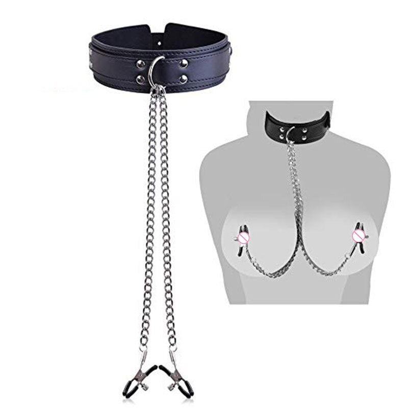 เครื่องพันธนาการ กุญแจมือ ปลอกคอสำหรับคอ จูงใจ ห้องนอนสำหรับคู่รัก BDSM อุปกรณ์ทางเพศสำหรับทาส ของเล่นทางเพศสำหรับผู้หญิงและคู่รัก ไม่มีปลั๊กสำหรับทวารหนัก ของเล่นเซ็กซี่