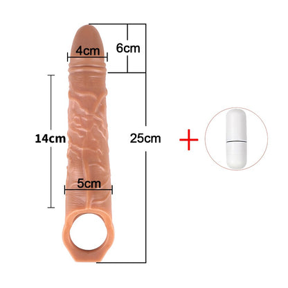 ขนาดใหญ่เครื่องขยายอวัยวะเพศชายเสื้อ Reusable ถุงยางอนามัย Delayed Ejaculation Cock แหวน Dick Enlargemen เซ็กซ์ทอยสำหรับชาย Intimate ดี