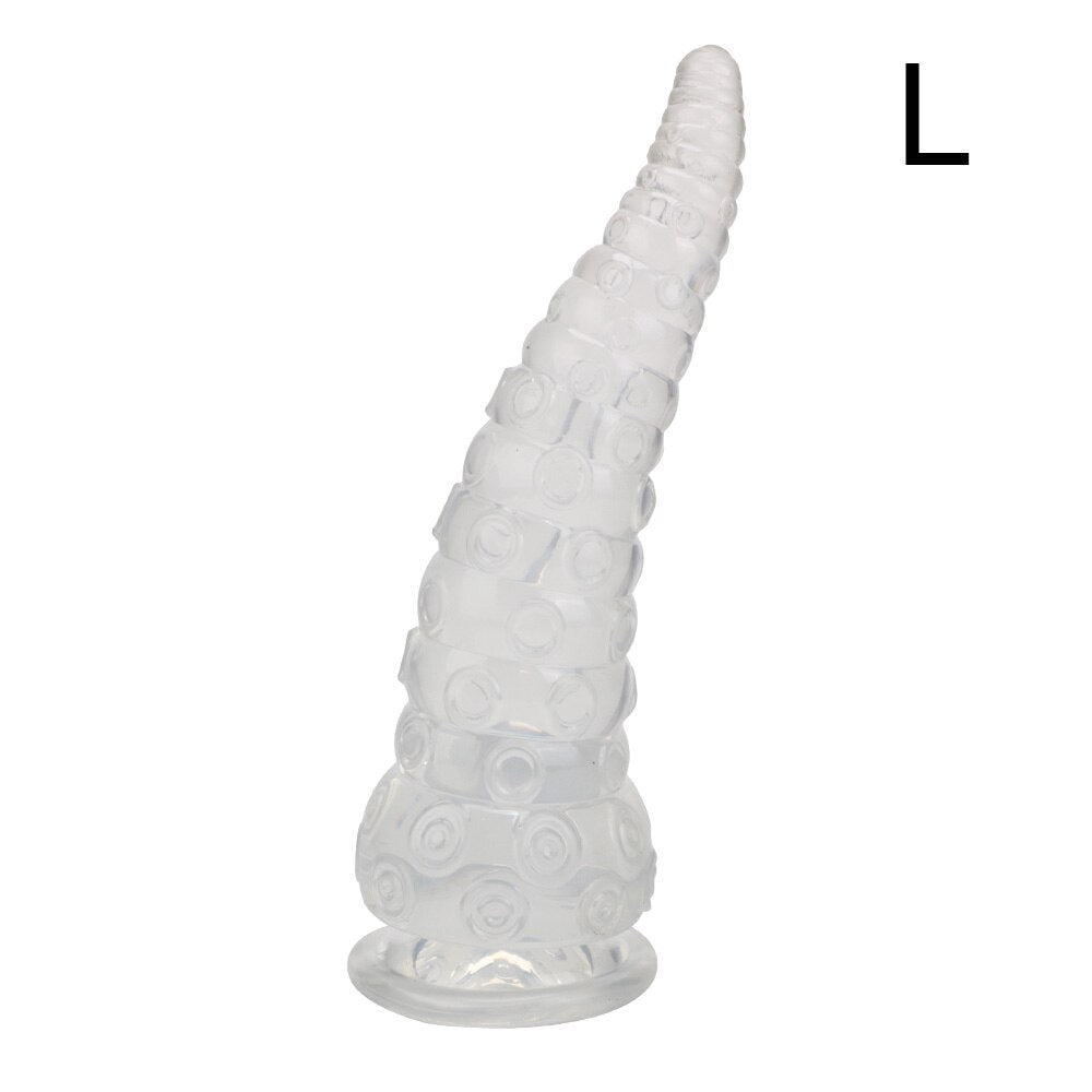 ของเล่นเซ็กส์สำหรับผู้หญิงผู้ชาย ที่ขยายทวารแบบ S/M/L ลายหนวดปลาหมึก ผลิตภัณฑ์สำหรับผู้ใหญ่ ดิลโด้รูปสัตว์ เกมแห่งกามารมณ์ขนาดใหญ่