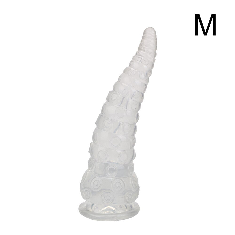 ของเล่นเซ็กส์สำหรับผู้หญิงผู้ชาย ที่ขยายทวารแบบ S/M/L ลายหนวดปลาหมึก ผลิตภัณฑ์สำหรับผู้ใหญ่ ดิลโด้รูปสัตว์ เกมแห่งกามารมณ์ขนาดใหญ่