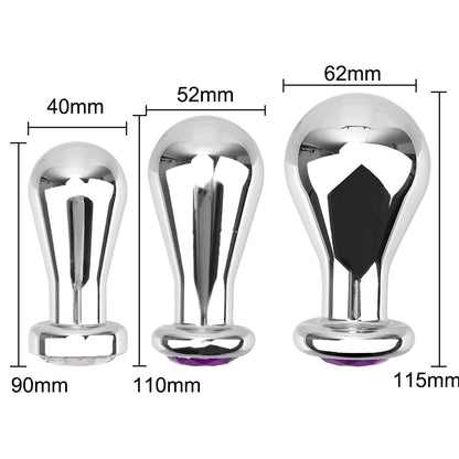 เซ็กซ์ทอย S/M/L สำหรับชายและหญิง ปลั๊กก้นห่วงขยายทวารโลหะ ลูกปัดทวาร ปลั๊กก้น