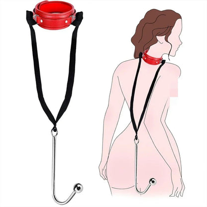 ชุดรัดกาม BDSM สำหรับผู้ใหญ่ กุญแจมือ/ข้อเท้า หนัง ปรับขนาดได้ ปลอกคอ ปลั๊กทวาร สำหรับคู่รัก ของเล่นสวมบทบาท SM