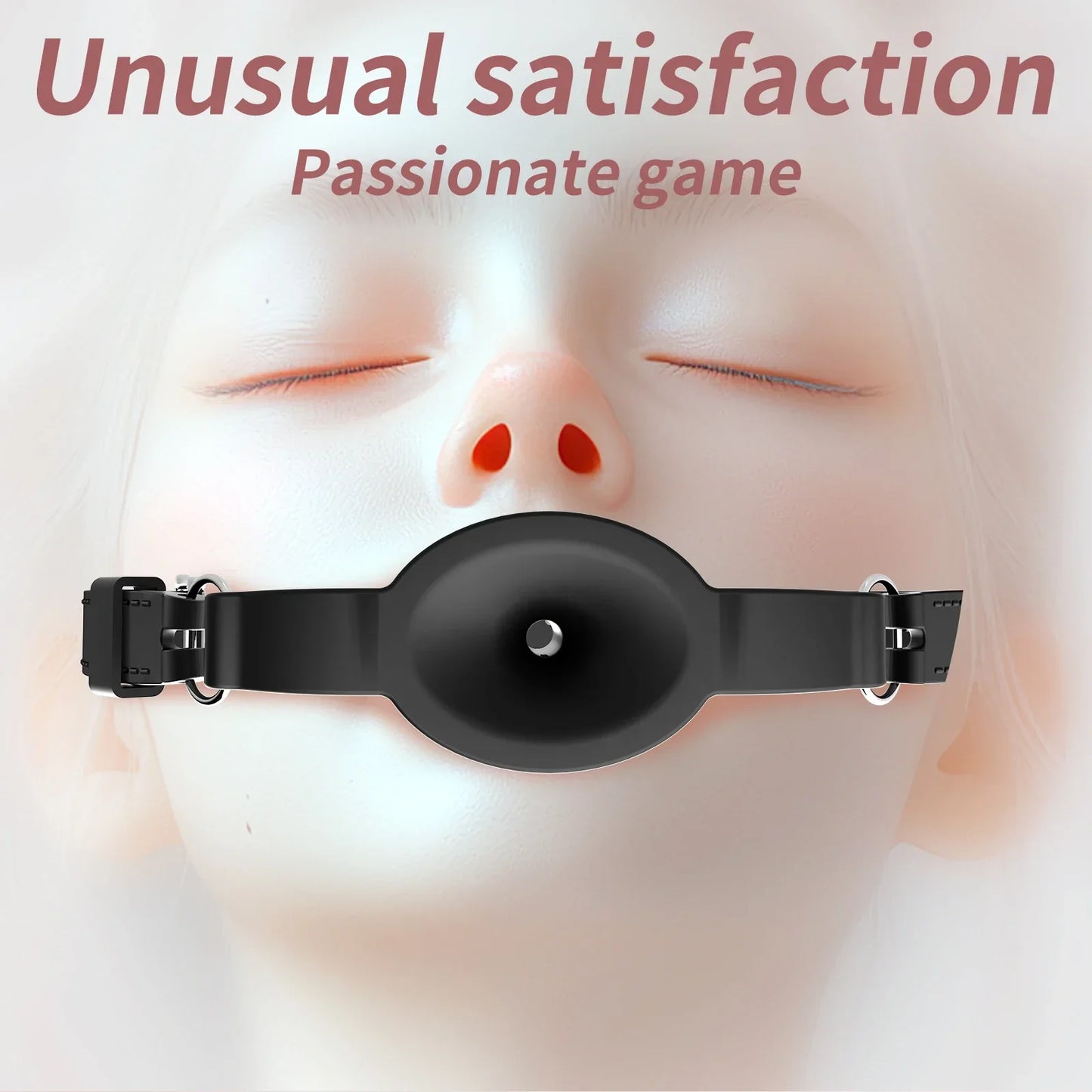 ที่อุดปากซิลิโคนแบบใหม่ BDSM ที่อุดปากลูกบอลระบายอากาศได้ เข็มขัดปรับได้ อุปกรณ์สำหรับผู้ใหญ่ เกมสำหรับผู้ใหญ่ ของเล่นทางเพศสำหรับคู่รัก ของเล่นสวมบทบาท ร้านขายของเล่นทางเพศ