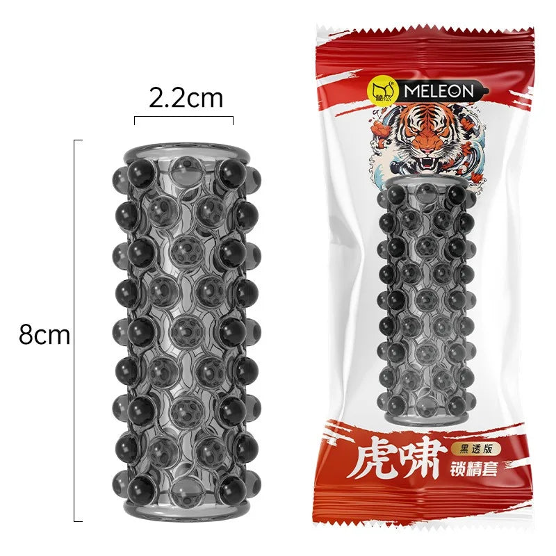 Sex Shop Silicone Reusable Penis Sleeve Delayed Ejaculation Chastity Device Lock Sperm Penis Erection Erotic Sex Toys For Men