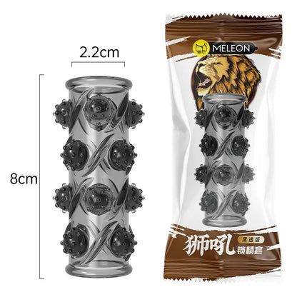 Sex Shop Silicone Reusable Penis Sleeve Delayed Ejaculation Chastity Device Lock Sperm Penis Erection Erotic Sex Toys For Men