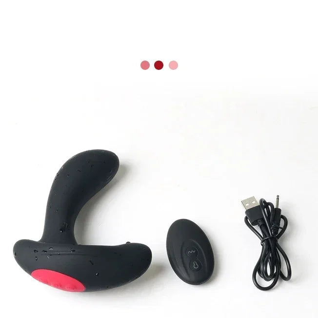 ของเล่นผู้ชายสําหรับนวดต่อมลูกหมากแบบไร้สาย ที่เสียบก้นขยายได้ และของเล่นทางเพศสําหรับเกย์