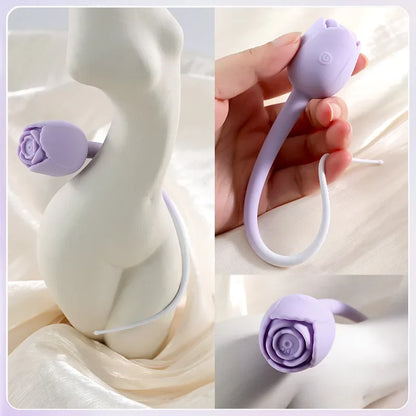ของเล่นทางเพศ Rose Sucking Dildo Vibrator สำหรับผู้หญิง 3in1 เครื่องสั่น G-Spot สำหรับสอดทางช่องคลอด เครื่องกระตุ้น เครื่องสั่นสำหรับผู้หญิง ของเล่นผู้ใหญ่
