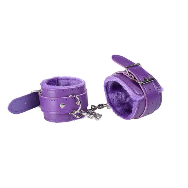 SM กุญแจมือ เซ็กส์ ที่รัดข้อเท้า BDSM อุปกรณ์ควบคุม กุญแจมือกำมะหยี่นุ่ม เกมสำหรับผู้ใหญ่ 18+ ของเล่นทางเพศสำหรับคู่รัก ร้านจำหน่ายอุปกรณ์ทางเพศ