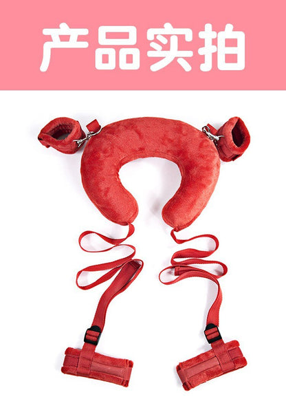 SM Bondage Restraints อุปกรณ์ช่วยสำเร็จความใคร่สำหรับผู้หญิงและคู่รัก สายรัดข้อมือ ที่รัดคอ ที่รัดข้อเท้า เกมสำหรับผู้ใหญ่ อุปกรณ์ทางเพศ