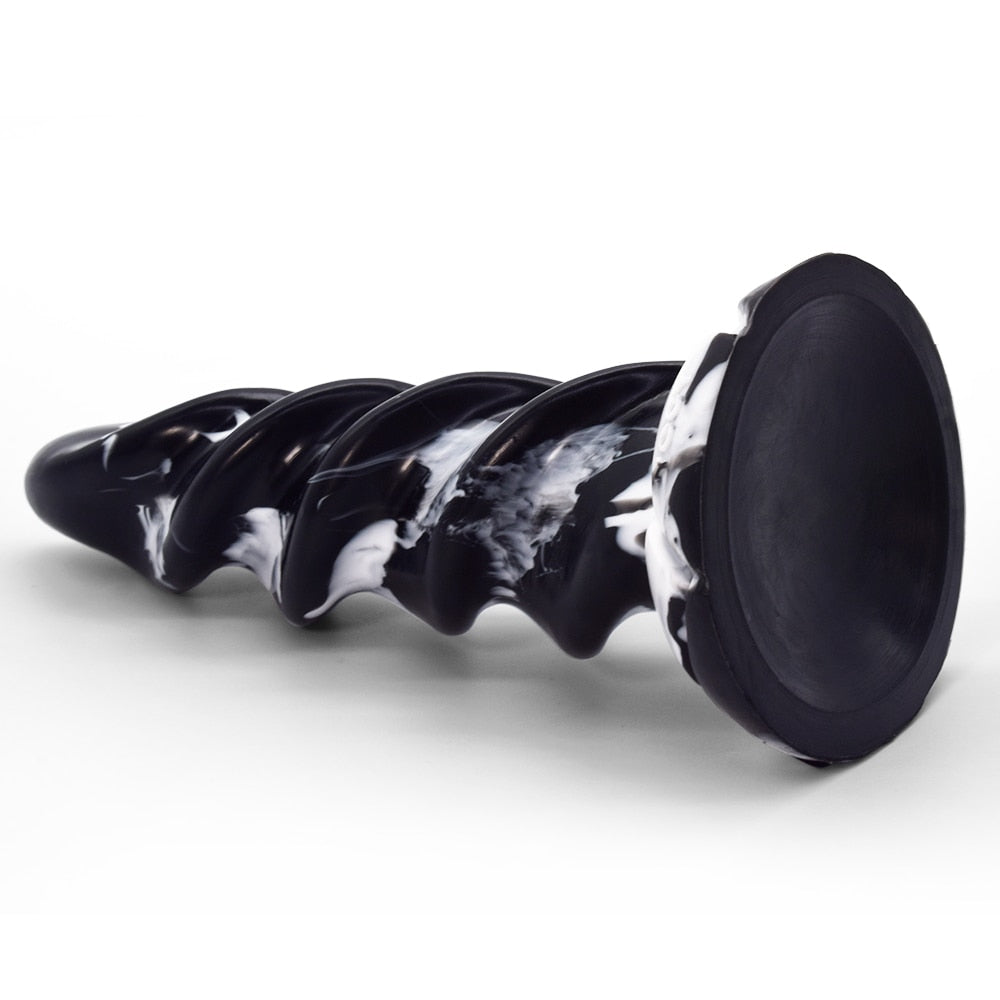 SXXY จุกเสียบทวาร Twist ของเล่นเซ็กส์สุดสนุก Dildo มีพื้นผิว G-Spot ช่วยสำเร็จความใคร่ นวดทวารหนัก ลึงค์มีร่องคลื่น สำหรับผู้หญิงสำเร็จความใคร่ Sexy Shop