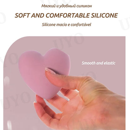 Satisfyer Cutie Love Heart Design เครื่องนวดพกพาขนาดเล็กสำหรับผู้หญิง วัสดุซิลิโคน ดูดกระตุ้นคลิตอริส