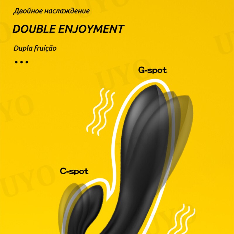 Satisfyer DOUBLE FLEX การเชื่อมต่อแอปด้วยรีโมตคอนโทรล Super Power Rabbit G-Spot Clitoral Vibrator ของเล่นทางเพศสำหรับผู้หญิง