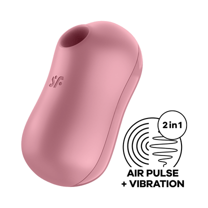 Satisfyer Gulali 2in1 เครื่องกระตุ้นจุดซ่อนเร้นแบบสั่นพร้อมที่ดูดหัวนมแบบชาร์จได้ เครื่องสั่นขนาดเล็กพกพาสะดวกสำหรับผู้หญิง ของเล่นทางเพศ