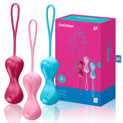 Satisfyer Silicone Smart Kegel Ben Wa Balls ช่องคลอดกระชับ UYO Geisha Balls ของเล่นสำหรับผู้หญิง