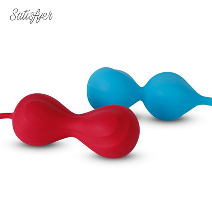 Satisfyer Silicone Smart Kegel Ben Wa Balls ช่องคลอดกระชับ UYO Geisha Balls ของเล่นสำหรับผู้หญิง