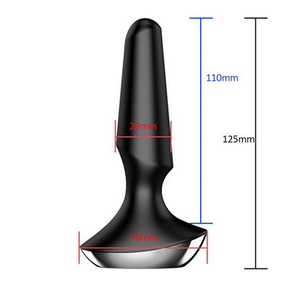 Satisfyer Plug-Ilicious 2 App รีโมทคอนโทรลนวดต่อมลูกหมาก Buttplug ของเล่นสำหรับชาย Vibrator ซิลิโคนวัสดุหญิง Anal Plug