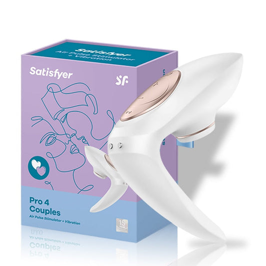 เยอรมนี Satisfyer Pro4 คู่ดูด G-Spot ซิลิโคน UYO เครื่องสั่น Dildo ของเล่นผู้ใหญ่กระตุ้น Clitoral ดูดของเล่น