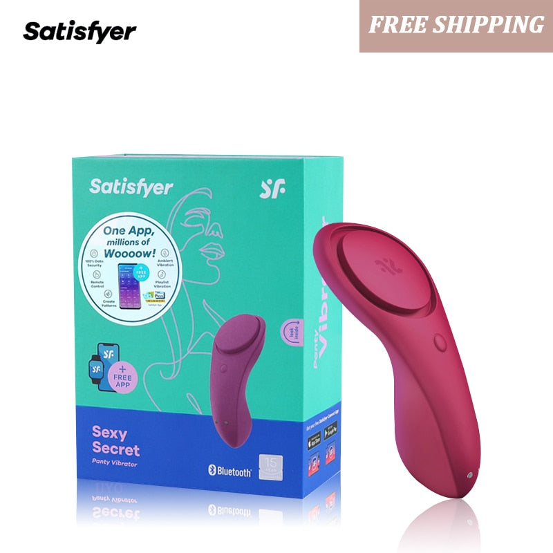 Satisfyer Secret G-Spot Vibrator ซิลิโคนแบบพกพา Wearable APP รีโมทคอนโทรล Clitoris Stimulator UYO ของเล่นทางเพศสำหรับผู้หญิง