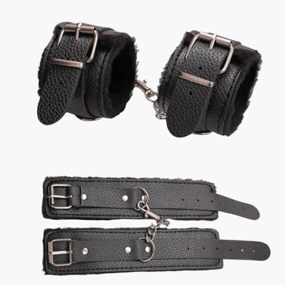 SM กุญแจมือ เซ็กส์ ที่รัดข้อเท้า BDSM อุปกรณ์ควบคุม กุญแจมือกำมะหยี่นุ่ม เกมสำหรับผู้ใหญ่ 18+ ของเล่นทางเพศสำหรับคู่รัก ร้านจำหน่ายอุปกรณ์ทางเพศ