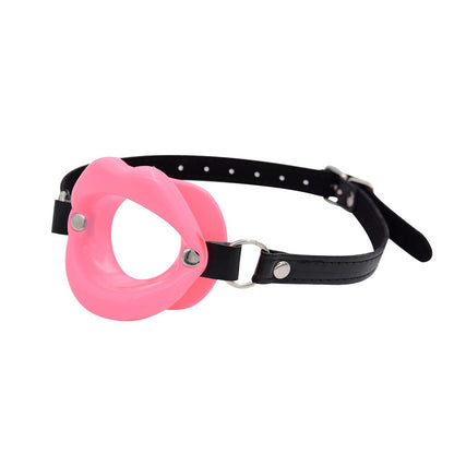 อุปกรณ์ปากกระจับซิลิโคนเปิดปาก O-Ring สำหรับเล่น BDSM สไตล์เฟทิชและสำหรับคู่รัก