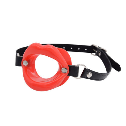 อุปกรณ์ปากกระจับซิลิโคนเปิดปาก O-Ring สำหรับเล่น BDSM สไตล์เฟทิชและสำหรับคู่รัก
