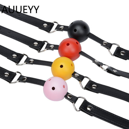 อุปกรณ์ปากกระจับซิลิโคนเปิดปาก O-Ring สำหรับเล่น BDSM สไตล์เฟทิชและสำหรับคู่รัก