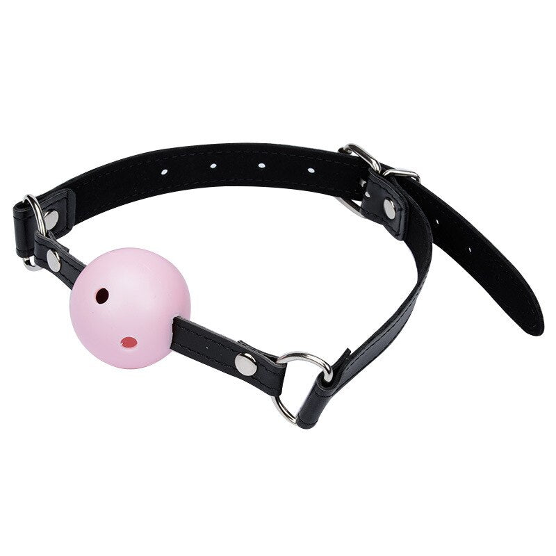 อุปกรณ์ปากกระจับซิลิโคนเปิดปาก O-Ring สำหรับเล่น BDSM สไตล์เฟทิชและสำหรับคู่รัก