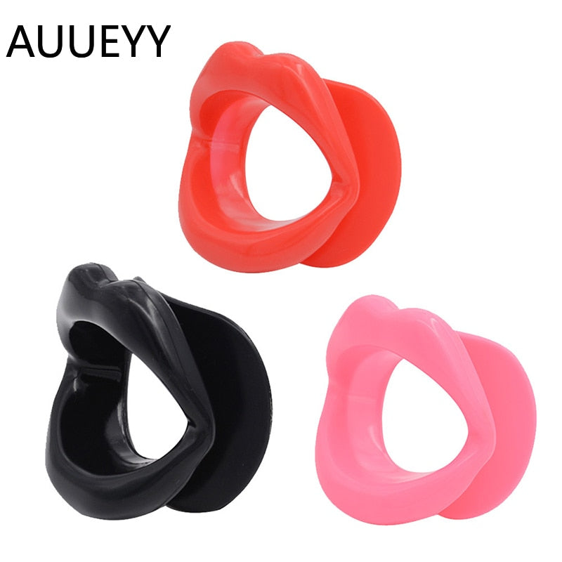 อุปกรณ์ปากกระจับซิลิโคนเปิดปาก O-Ring สำหรับเล่น BDSM สไตล์เฟทิชและสำหรับคู่รัก