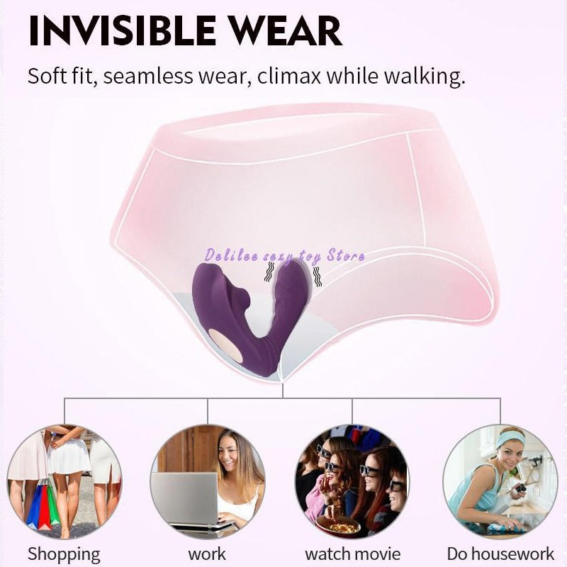 เครื่องนวดกระตุ้นไร้สายสำหรับช่องคลอด (Sex Toy Wireless Remote Control Pussy Massage Massager) สำหรับผู้หญิงและคู่รัก