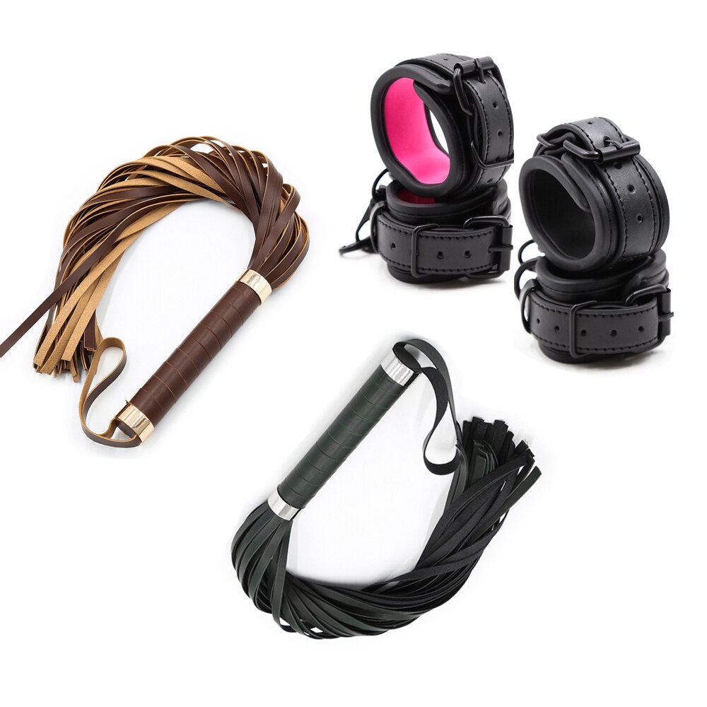 ของเล่นทางเพศหนังปรับได้สำหรับคู่รักหญิง ห่วงโซ่สลับหมุด BDSM อุปกรณ์เสริมสำหรับเล่นบทบาท