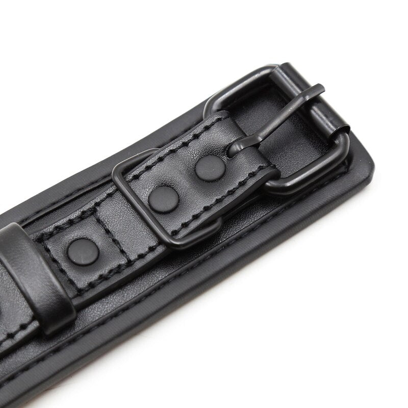 ของเล่นทางเพศหนังปรับได้สำหรับคู่รักหญิง ห่วงโซ่สลับหมุด BDSM อุปกรณ์เสริมสำหรับเล่นบทบาท