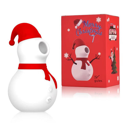Snowman Clit Sucker Vibrator เซ็กซ์ทอยสำหรับผู้หญิงผู้ใหญ่18หัวนมคริสต์มาสหญิง Clitoris สูญญากาศกระตุ้นดูดช่องคลอด Oral