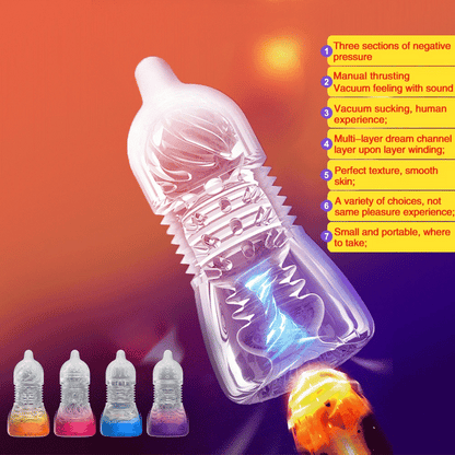 สำเร็จความใคร่แบบ Soft Stick สำหรับผู้ใหญ่, ของเล่นสำหรับชาย, ปั๊มนวดอวัยวะเพศชายซิลิโคน, ตัวฝึกให้คงทนยาวนาน, ช่องคลอดเทียมเสมือนจริง, ถ้วยช่วยสำเร็จความใคร่