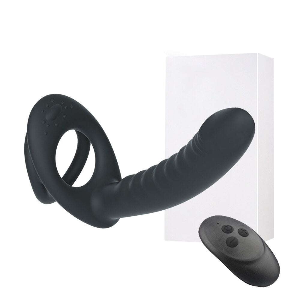 Strap-On Dildo ของเล่นช่วยตัวเองสำหรับผู้หญิง สายรัดองคชาต Dildo อวัยวะเพศ Plug Anal ลูกปัด Plug G-Spot ของเล่นสำหรับผู้ใหญ่18
