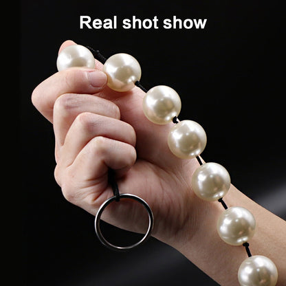 Super Large Pearl Anal Plugs ลูกปัดทวารยาว ปลั๊กทวาร ลูกบอลช่องคลอด ของเล่นผู้ใหญ่สำหรับผู้หญิง ผู้ชาย ที่ช่วยสำเร็จความใคร่ทางทวารหนัก แบบพกพา ที่ขยายทวารหนัก