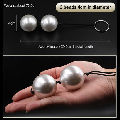 Super Large Pearl Anal Plugs ลูกปัดทวารยาว ปลั๊กทวาร ลูกบอลช่องคลอด ของเล่นผู้ใหญ่สำหรับผู้หญิง ผู้ชาย ที่ช่วยสำเร็จความใคร่ทางทวารหนัก แบบพกพา ที่ขยายทวารหนัก