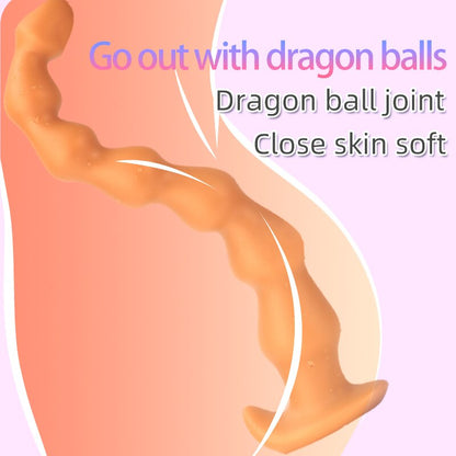 Super Long Anal Plug Penis Prostate Massage Anus Dilator Vagina Masturbation Adult for Women and Men Anal Beads Fisting Sex Toys