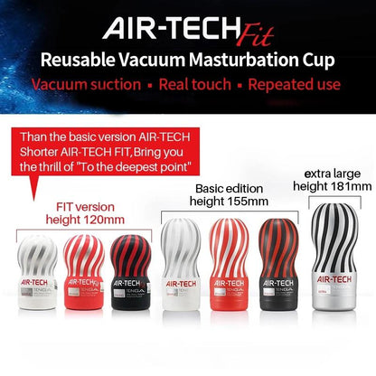 TENGA Reusable Vacuum Masturbators Original Air-Tech ช่องคลอดซิลิโคนนุ่มจริง อวัยวะเพศชายของเล่นผู้ชายถ้วยช่วยตัวเองแบบพกพาเซ็กซี่