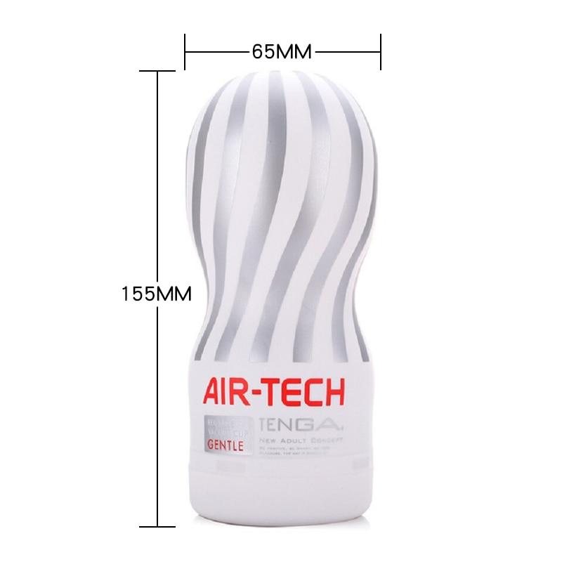 TENGA Reusable Vacuum Masturbators Original Air-Tech ช่องคลอดซิลิโคนนุ่มจริง อวัยวะเพศชายของเล่นผู้ชายถ้วยช่วยตัวเองแบบพกพาเซ็กซี่