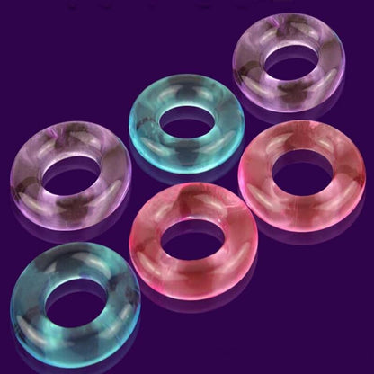 TPE Lock Sperm Rings Sex Toys สำหรับผู้ชาย อุปกรณ์สำหรับเล่นเซ็กส์ แหวนรัดโคนอวัยวะเพศชายเพิ่มการแข็งตัวของอวัยวะเพศ ชะลอการหลั่ง สำหรับผู้ใหญ่ ปลอกสวมอวัยวะเพศชาย 1 ชิ้น
