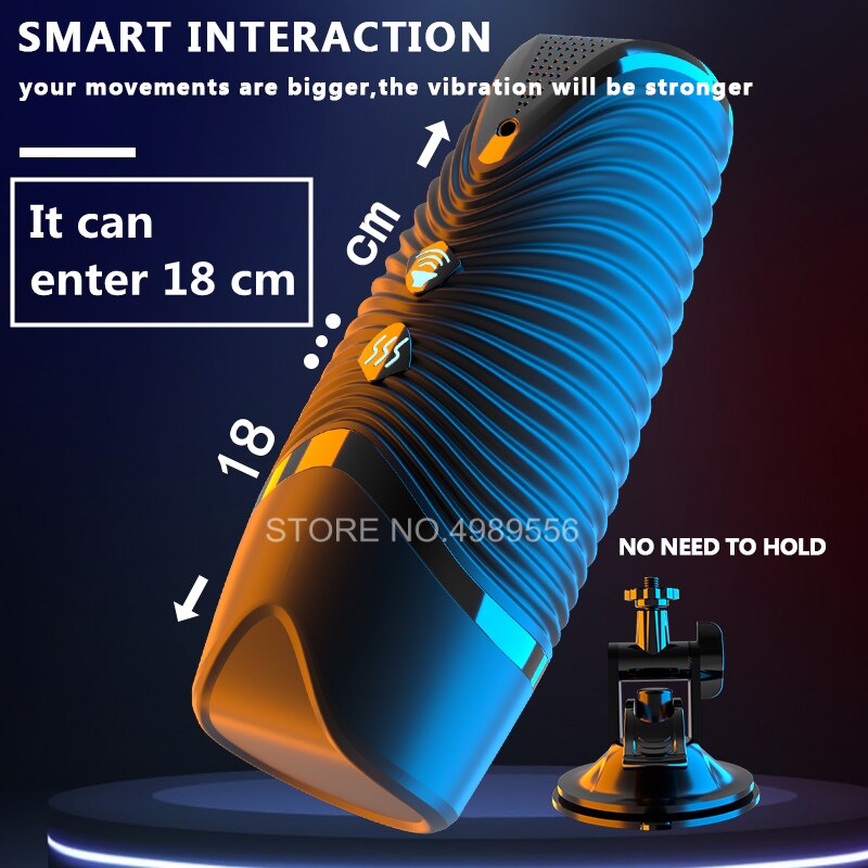 Automatic Telescopic Rotating Masturbator for Men Vagina Sucking Pocket Pussy Adult Product