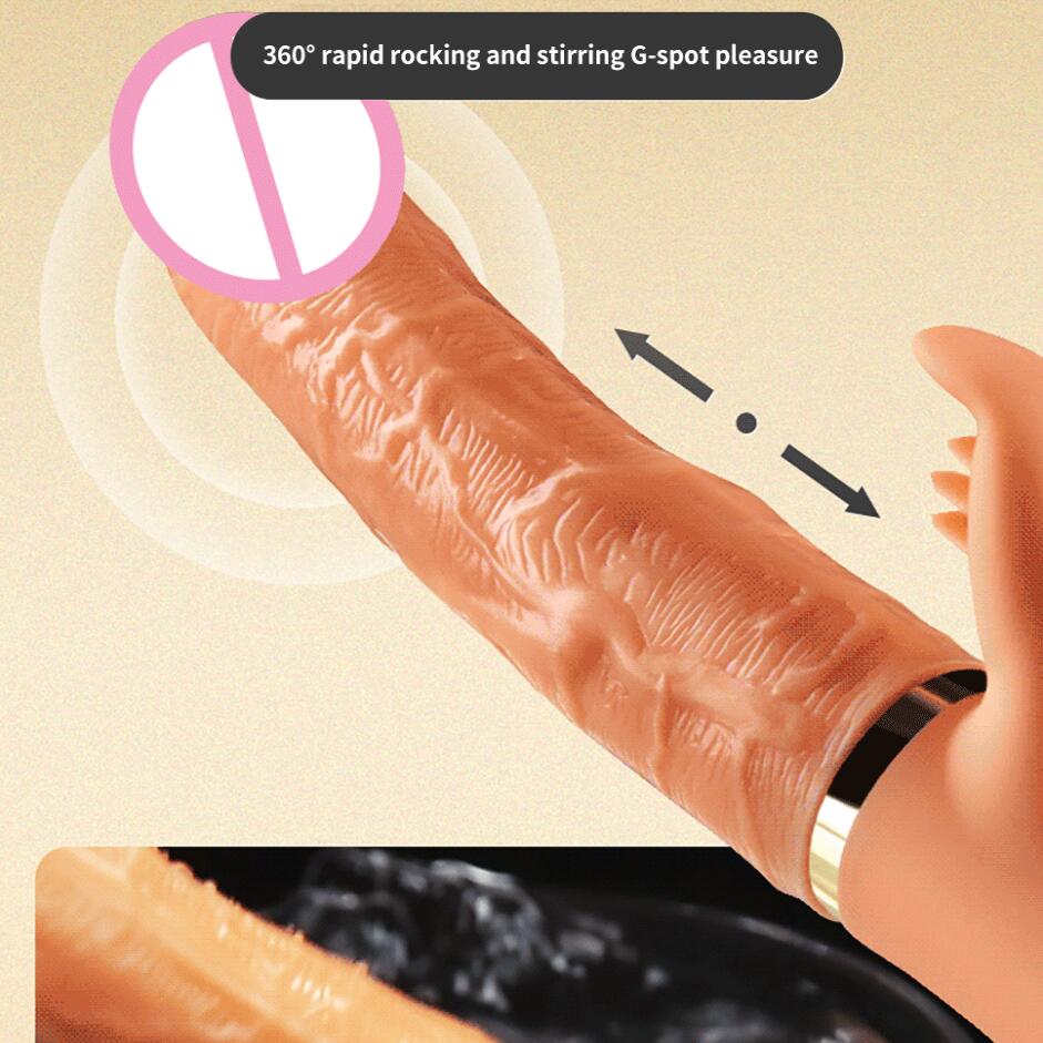 มือถือ Thrusting Dildo Vibrator สำหรับผู้หญิง Clit เลียของเล่นผู้ใหญ่ เครื่องช่องคลอดช่องคลอดเครื่องมือหญิง Masturbator