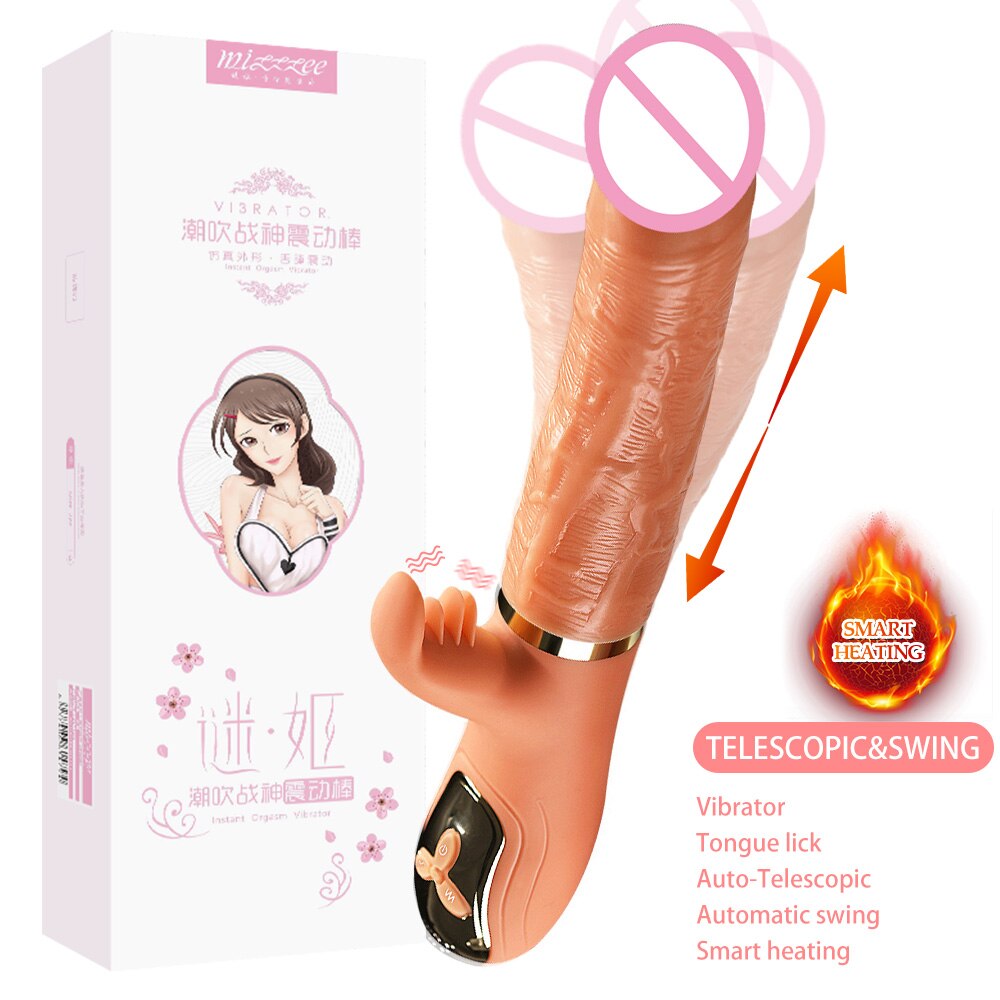 มือถือ Thrusting Dildo Vibrator สำหรับผู้หญิง Clit เลียของเล่นผู้ใหญ่ เครื่องช่องคลอดช่องคลอดเครื่องมือหญิง Masturbator