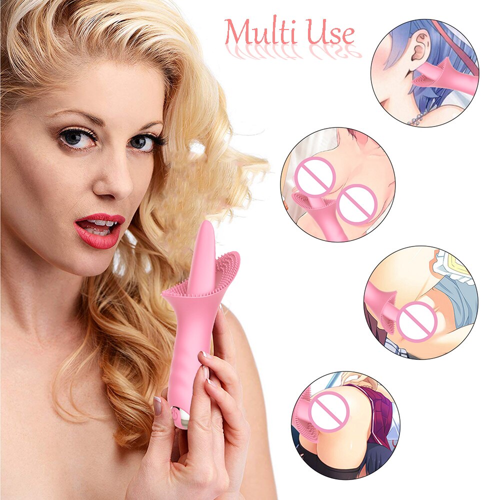 เครื่องสั่นกระตุ้น G-spot และคลิตอริสสำหรับนวดช่องคลอด เลียคลิตอริส ของเล่นผู้ใหญ่ 10 โหมดสำหรับผู้หญิงเพื่อช่วยถึงจุดสุดยอด