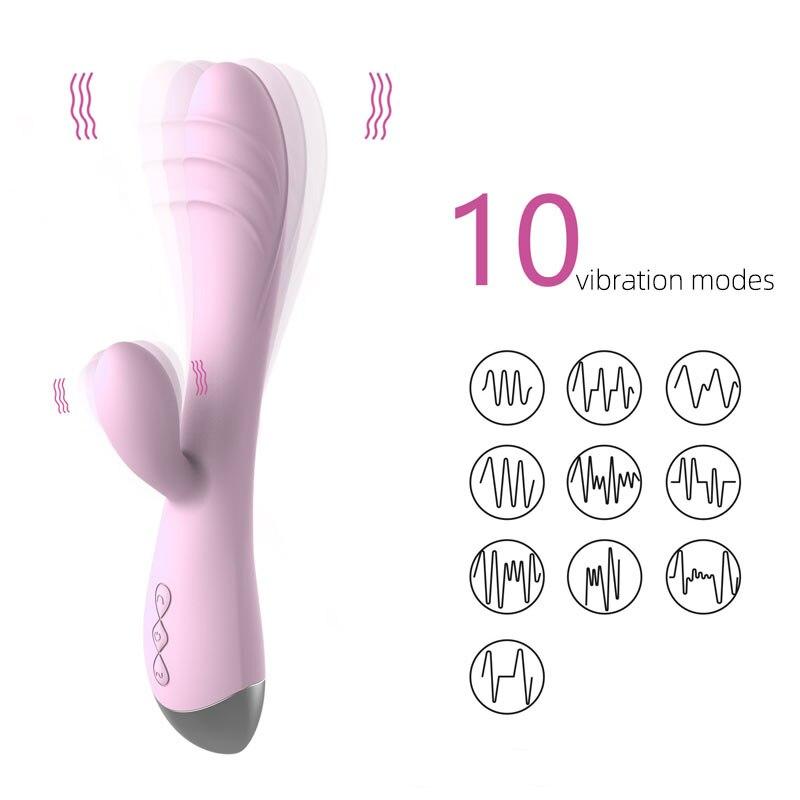10 Speed G Spot Dildo Vibrator Silicone Waterproof Clitoris Stimulator Vagina Massager Sex Toys for Women