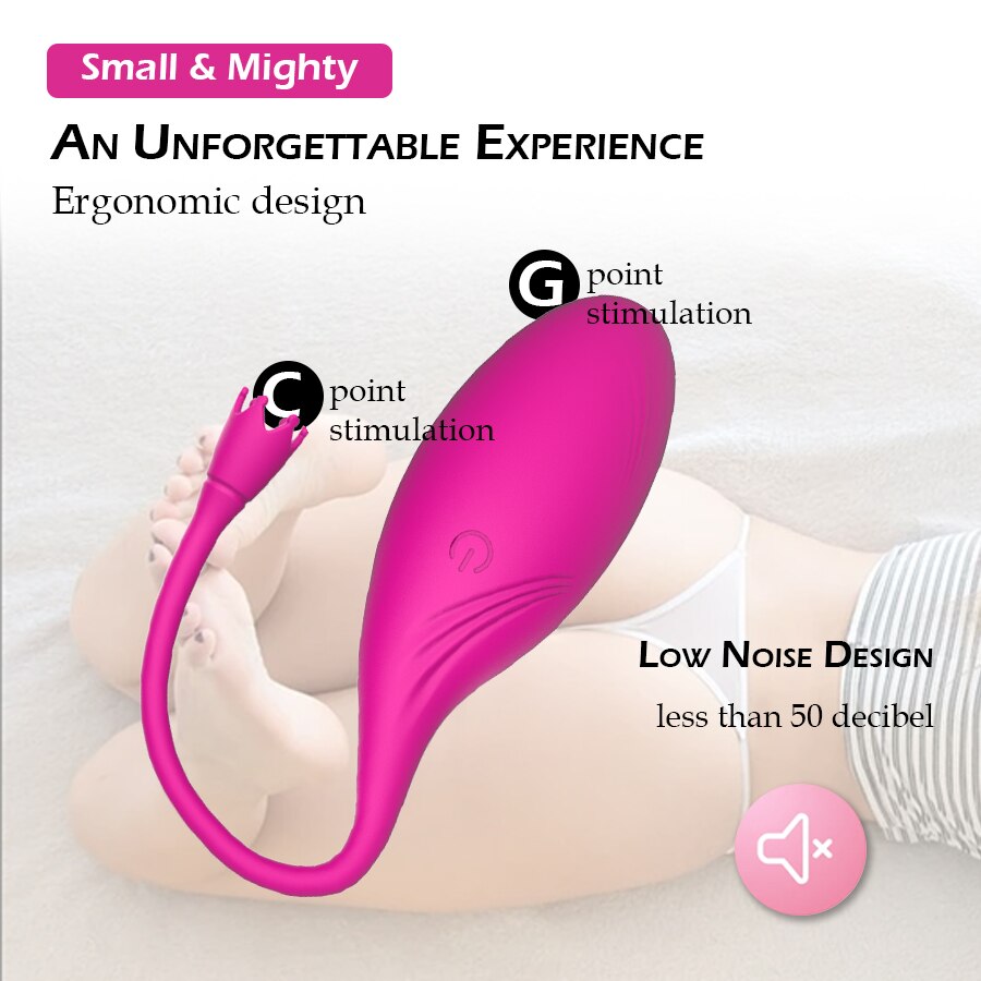 รีโมทคอนโทรลไร้สาย การออกกำลังกายแบบรัดรูป ไข่สั่น 10 สปีด G-Spot Clit Vibrator สำหรับผู้หญิง ช่องคลอดกระตุ้น เซ็กส์ทอยสำหรับผู้ใหญ่