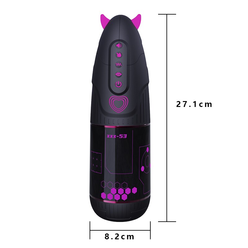 ปีศาจขนาดเล็กไฟฟ้าดูด Vibrating Masturbator ชายถ้วย Onahole ที่สมจริงเซ็กซ์ทอยหีชาย Stroker